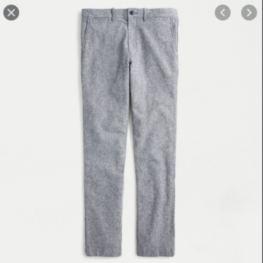 770 Straight-fit pant in stretch brushed twill
